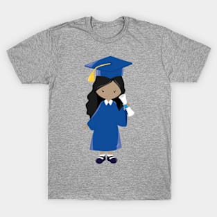 African American Girl, Graduation Girl, Diploma T-Shirt
